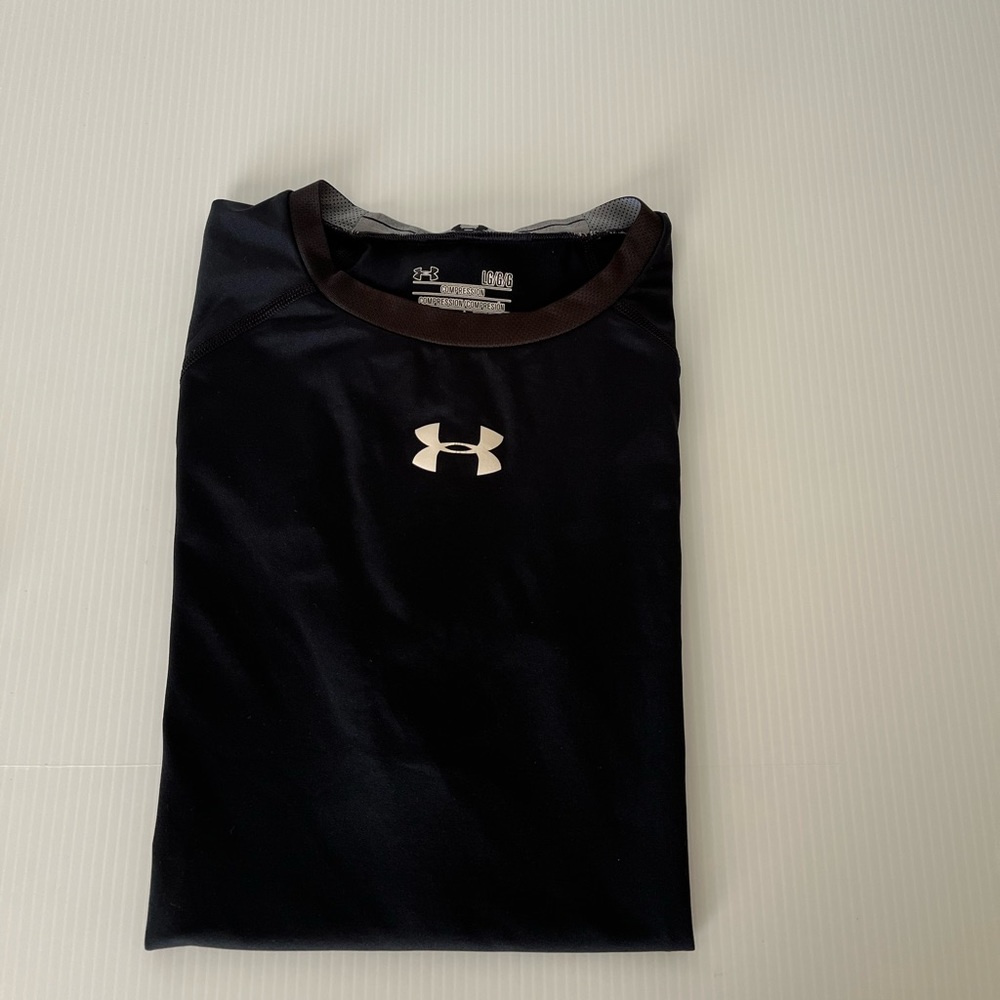 Boys Under Armour Compression Shirt Size L - Picture 4 of 8